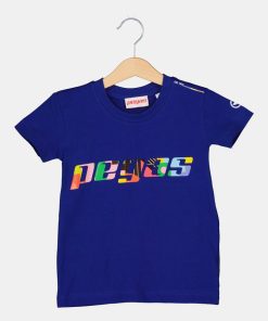 TRICOU  LOGO MULTICOLOR COPII  ROYAL BLUE-6