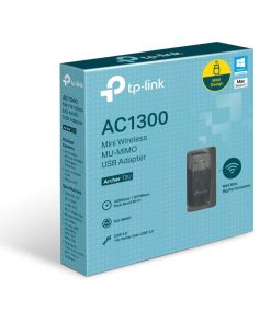 TP-link AC1300 Mini Adaptor USB Wireless MU-MIMO, ARCHER T3U; USB