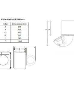 Masina de spalat rufe HEINNER HWM-HME9014IVA10+++, 9 kg, 1400 rpm, - imagine 7