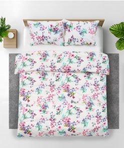 Set de pat king size bumbac,144TC,Sakura - imagine 2