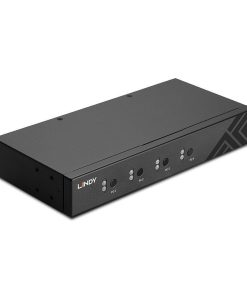 Switch Lindy LY-32166, 4 Port USB 2.0 & Audio, negru - imagine 3