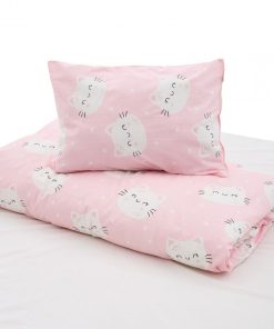 Set de pat single bumbac, 92 gsm, Cat - imagine 5
