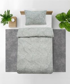 Set de pat single bumbac, 92 gsm,Paisley - imagine 2