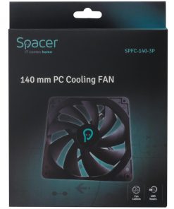 Ventilator Carcasa SPACER SPFC-140-3P, 14 cm, 1400 RPM - imagine 2