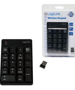 Tastatura LogiLink ID0120, Wireless, Negru - imagine 2
