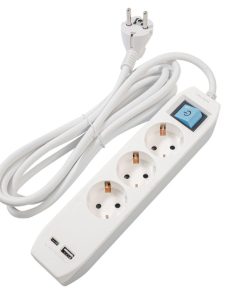 PRELUNGITOR SPACER, Schuko x 3, conectare prin Schuko (T),Type-C x1, - imagine 3