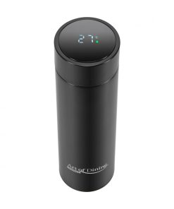 TERMOS INOX 450 ML, CU INDICATOR LED PENTRU TEMPERATURA, NEGRU, - imagine 2