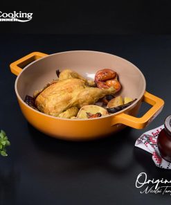 CRATITA ALUMINIU TURNAT + CAPAC 26x8 CM, 3.4L, NICOLAI TAND, - imagine 6