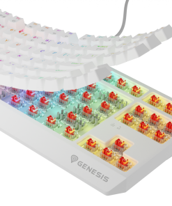 Tastatura Mecanica Gaming Genesis Thor 230 TKL, RGB, Wireless, Alb - imagine 6