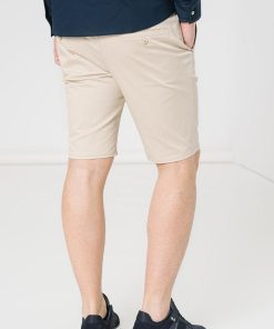 PANTALONI SCURT CASUAL BARBATI BEIGE XXL - imagine 2
