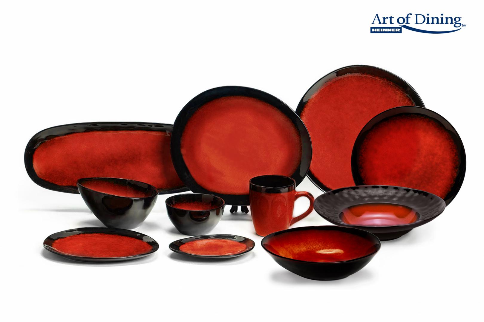 SET 4X PLATOU CERAMICA 38x15 CM, VULCANO, ART OF DINING - imagine 4