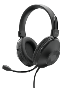 Casti Head-band Trust Ozo, Wired, Negru