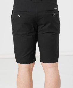 PANTALONI SCURT CASUAL BARBATI BLACK M - imagine 6