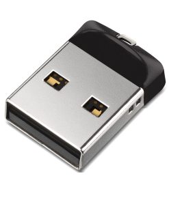 Memorie USB SanDisk Cruzer Fit 64 GB, USB 2.0, Negru