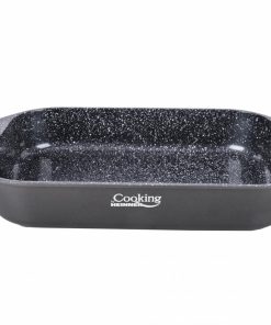 TAVA ALUMINIU CU ACOPERIRE CERAMICA 39.5x26 CM, DARK LINE, COOKING - imagine 2