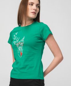 TRICOU  CERB FAMILIE FEMEI   K GREEN-XS - imagine 4
