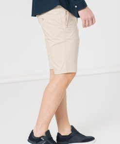 PANTALONI SCURT CASUAL BARBATI BEIGE XXL - imagine 4