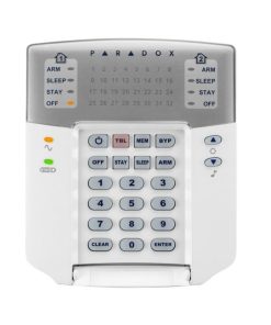 Tastatura Paradox LED K32+ -32 zone, pe fir; compatibilitate: SP,
