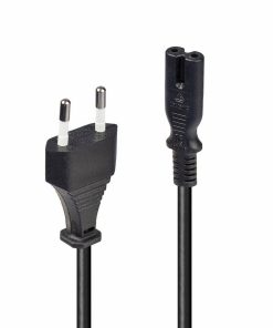 Cablu alimentare Lindy Euro C8 - IEC C7, 5m, negru