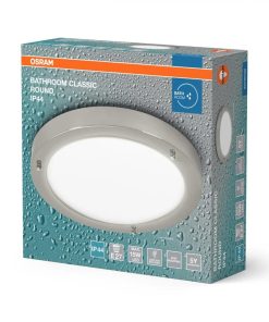 Plafoniera pentru baie OSRAM Classic Crom, E27, max. 15W LED,metal/sticla, - imagine 2