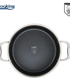 SEMIOALA INOX+CAPAC STICLA IN 3 STRATURI 28x13 CM, 7 L, - imagine 3