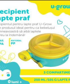 Recipient lapte praf cu 3 compartimente ,250ml, U-Grow - imagine 4