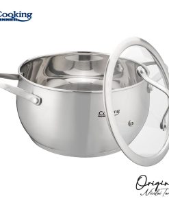 SEMIOALA INOX+CAPAC 20x11 CM, 3.3L, NICOLAI TAND, ORIGINI, COOKING BY - imagine 2