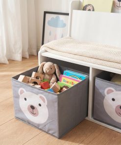 Bancuta cu spatiu de depozitare jucarii si carti Bear, U-Grow - imagine 9