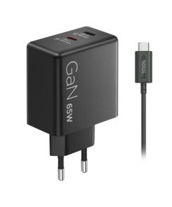 Incarcator laptop Lenovo, 65W, 1, 5m, 2 porturi USB, negru - imagine 6