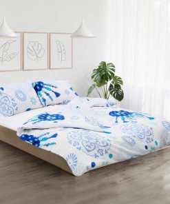 Lenjerie kingsize, bumbac,132 TC, Paros - imagine 5