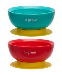 Set 2 boluri cu ventuza, 340 ml, U-Grow