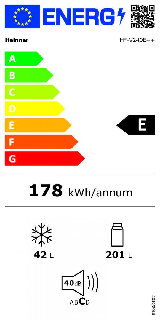 FRIGIDER CU DOUA USI HEINNER HF-V240E++ - imagine 4