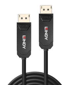 Cablu Lindy Hybrid DisplayPort, lungime 50m, fibra optica, latime de - imagine 2