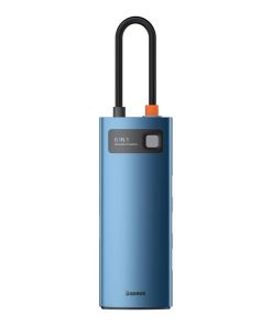 Docking station BASEUS Metal Gleam, USB Type-C, 100W, Gri, 2