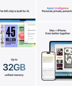 MacBook Air 13.6" Retina/Apple M5 (CPU 10-core, GPU 10-core, NeuralEngine16-core)/16GB/1TB - imagine 6