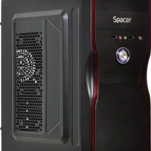 Carcasa Spacer New Mercury, ATX, MidTower NEGRU