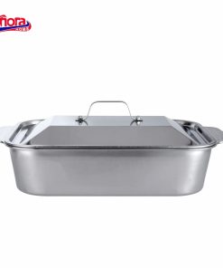 TAVA INOX CU CAPAC 36.5x22x7 CM, ZIRA, VANORA HOME