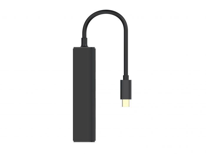 Hub USB CONCEPTRONIC CTC4USB3, USB-C, 4 porturi, Negru - imagine 4