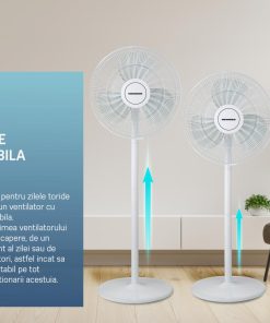 VENTILATOR CU PICIOR HEINNER HSF-M50WH - imagine 6