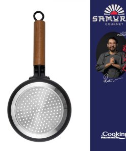 CASEROLA ALUMINIU + CAPAC 16X7.5CM, 1.4L, RIKITO WATANABE, SAMURAI GOURMET, - imagine 2
