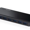 Hub USB TP-Link UH700, USB-A, 7 porturi, Negru
