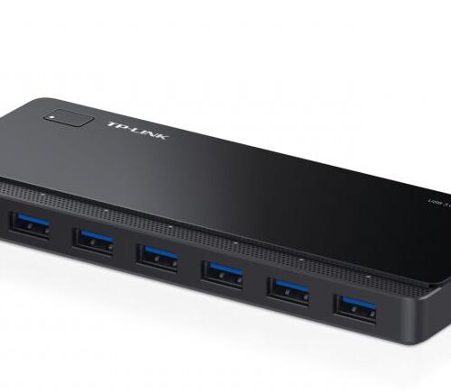 Hub USB TP-Link UH700, USB-A, 7 porturi, Negru