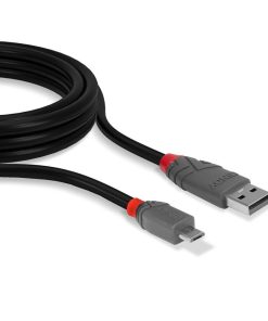 Cablu transfer Lindy LY-36733, USB 2.0 Type A to MicroUSB, - imagine 2