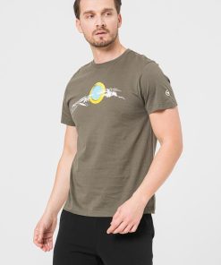 TRICOU CASUAL MANA BICICLETA BARBATI CASTOR GRAY-S - imagine 2