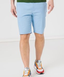 PANTALONI SCURT CASUAL BARBATI BLUE M - imagine 3