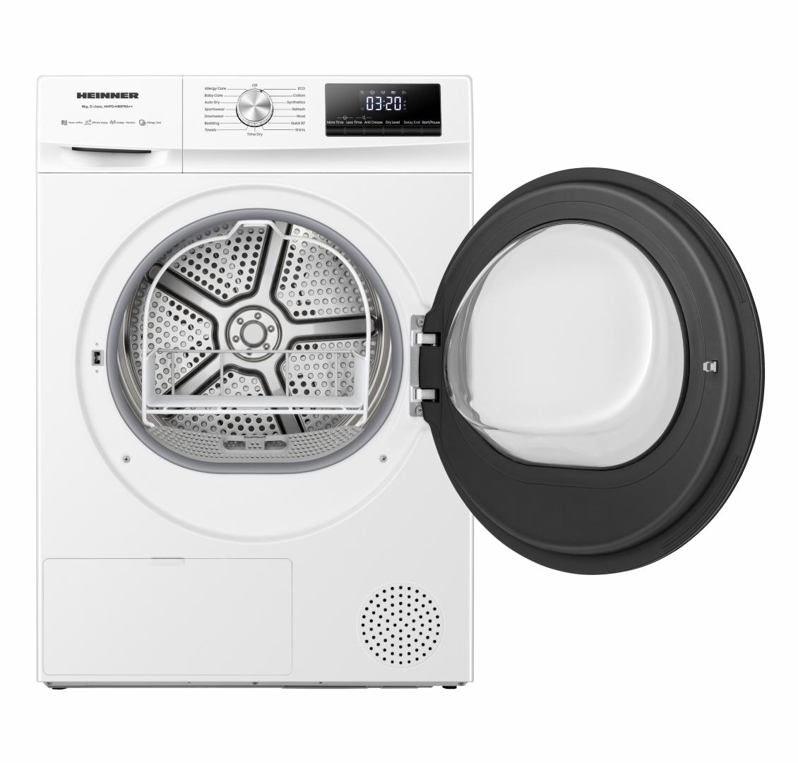 Uscator de rufe HEINNER HHPD-H90FRA++, 9 kg, Clasa: D, Alb - imagine 5