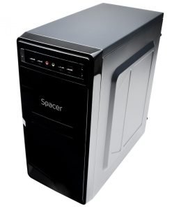 Carcasa SPACER SPC-MOON, Mid Tower, Black - imagine 2