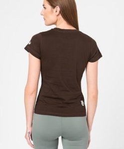 TRICOU  LOGO ORANGE FEMEI  COFFEE-L - imagine 4