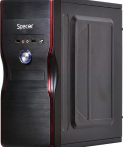 Carcasa SPACER New Mercury, Mid Tower, Black - imagine 3