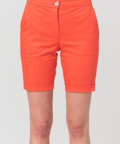 PANTALONI SCURT CASUAL FEMEI CORAL S - imagine 4